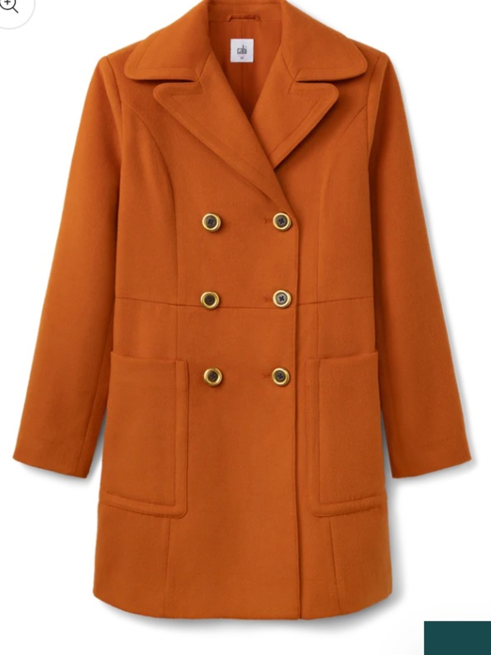 Cabi Camden Double-Breasted Wool Coat